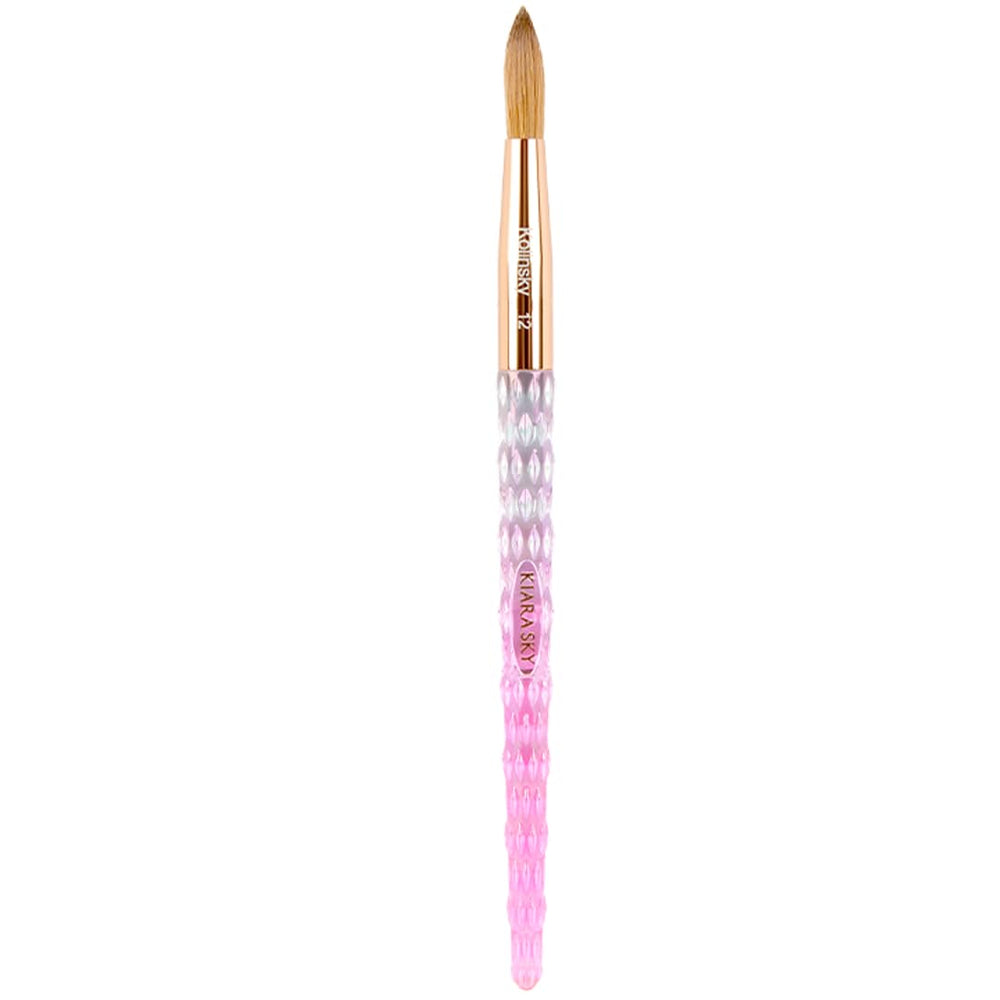 Kiara Sky pinceau acrylique 12 rose, précision pour des couches uniformes