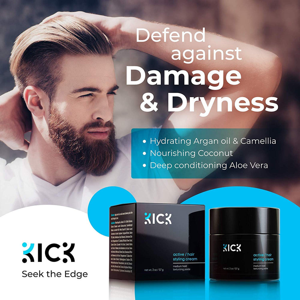 Kick Active model with boardroom look demonstrating controlled style