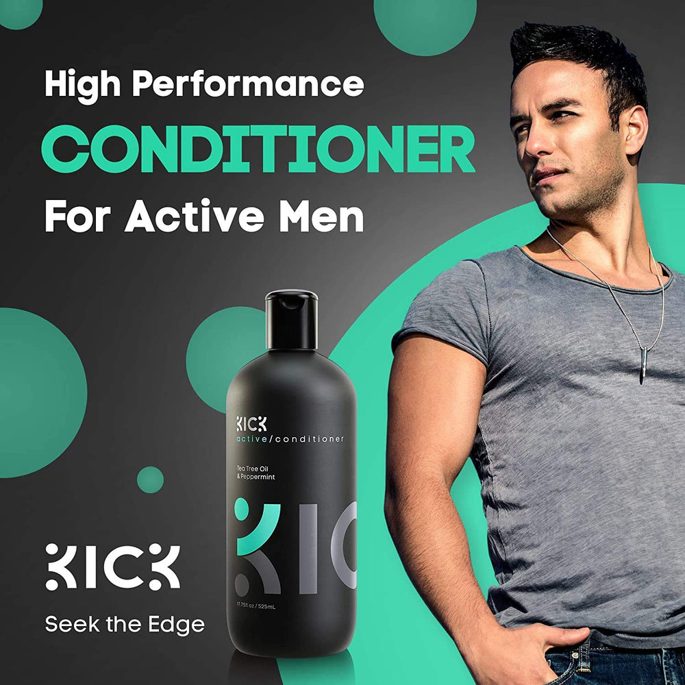 Kick Homme Conditioner texture-creme : texture onctueuse enveloppant les cheveux.