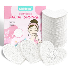 Kickleen éponge cœur en cellulose compacte pour un nettoyage en douceur.