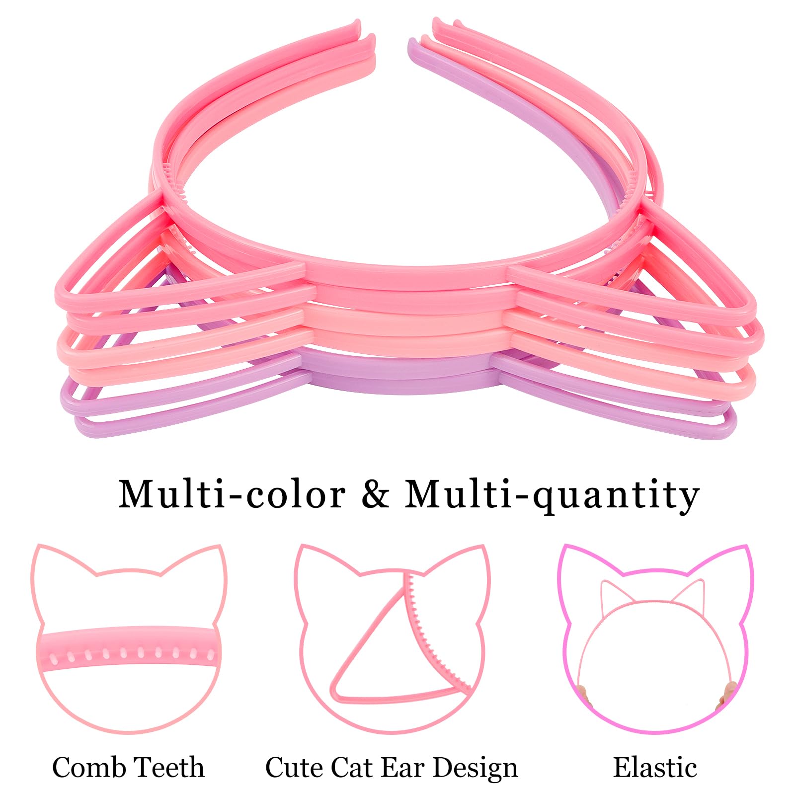 Bandeau oreilles-chat KICOSY, cadeau ludique idéal pour fêtes et occasions.