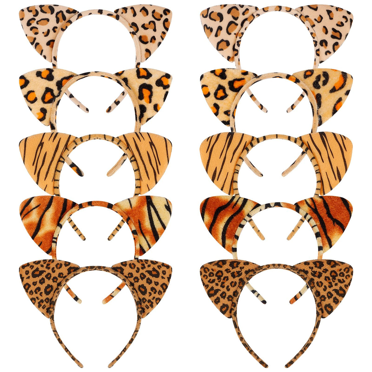 Bandeau oreilles chat KICOSY leopard, accessoire mode élégant pour fête