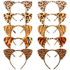 Bandeau oreilles chat KICOSY leopard, accessoire mode élégant pour fête