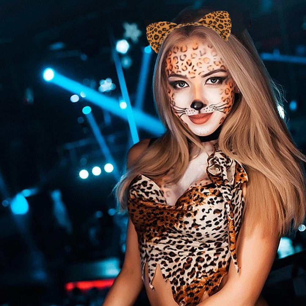 Bandeau oreilles chat KICOSY tigre, allure audacieuse pour soirée et selfies