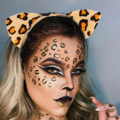 Bandeau oreilles chat KICOSY zebre, look ludique idéal pour cosplay et carnavals