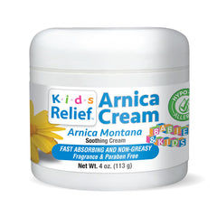 Kids Relief crème arnica naturelle – texture légère adaptée aux peaux sensibles des enfants.