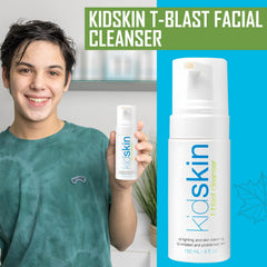 Kidskin T-Blast: mousse visage douce pour une peau ado fraîche.