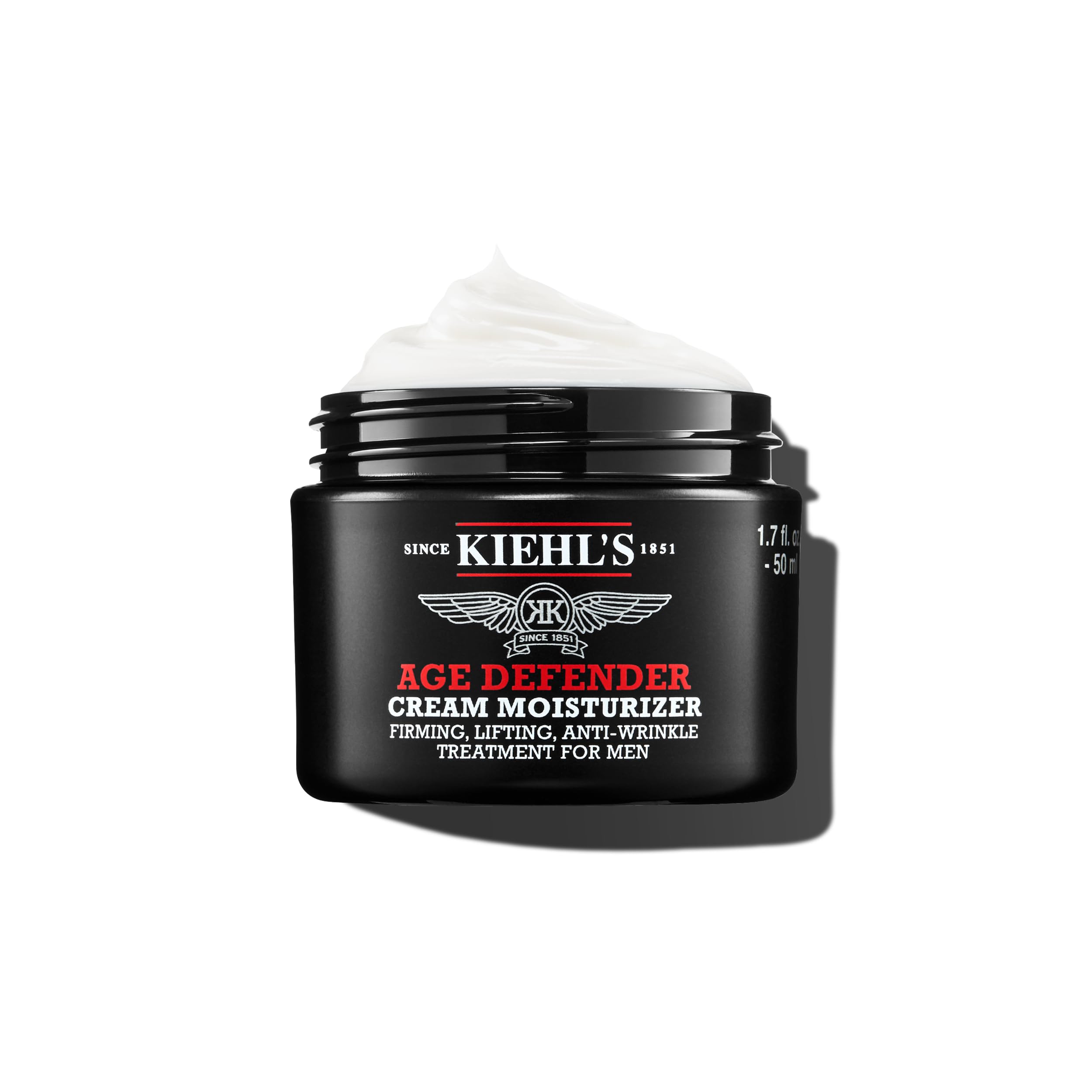 Kiehl's Age Defender crème visage – flacon élégant, application facile et hydratante.