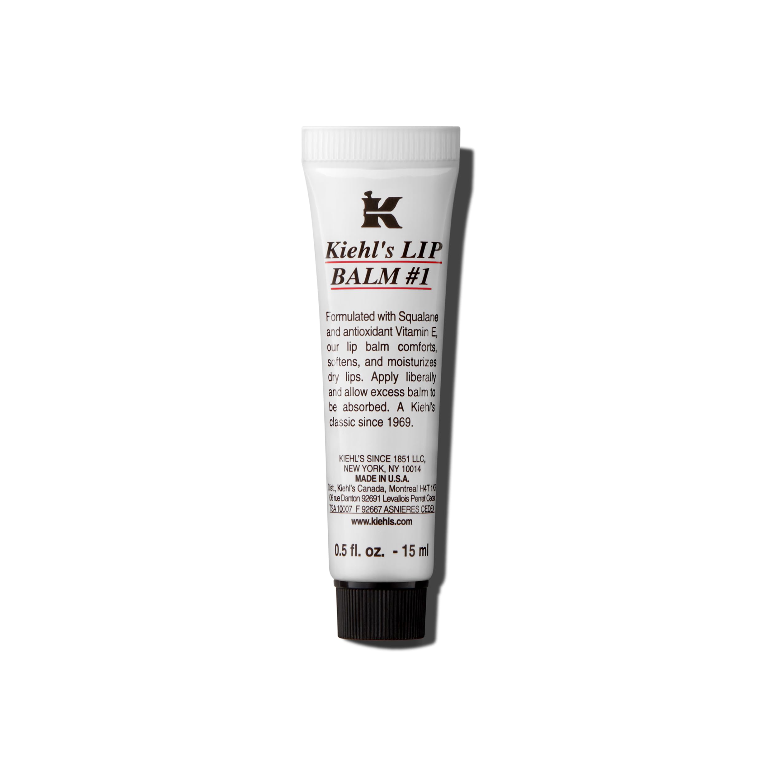 Kiehl's Baume Lèvres Emballage: présentation élégante et pratique pour commencer l'hydratation.