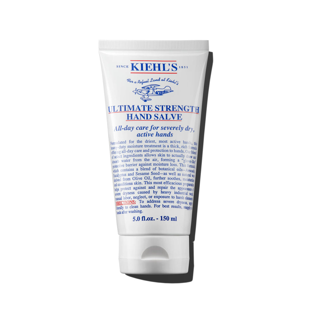 Baume Mains Force Ultime de Kiehl's dans son pot, hydratation intense.