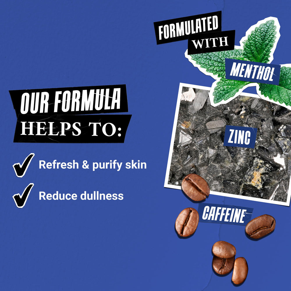 Kiehl's Body Fuel ingrédients menthol et caféine pour une sensation tonifiante.