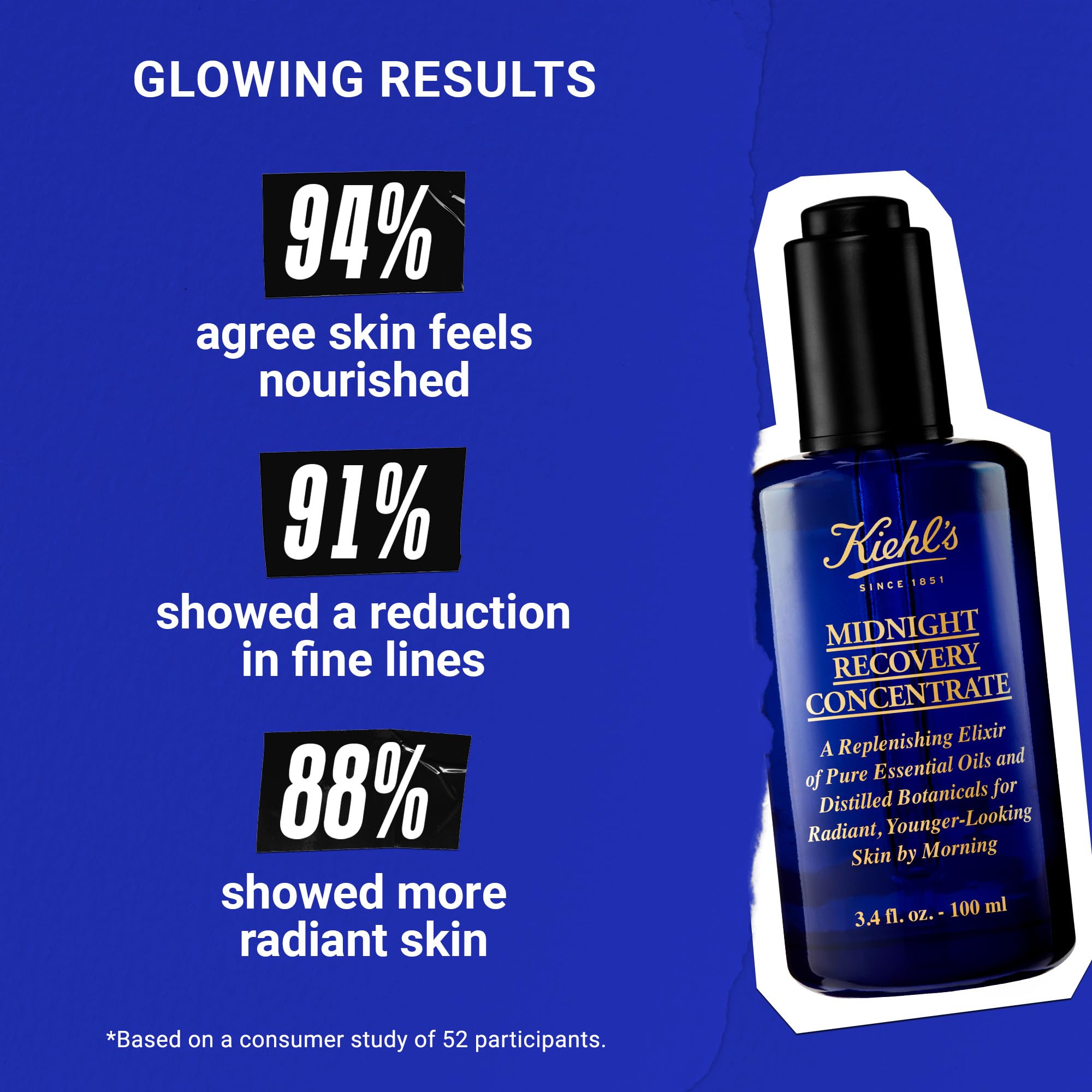 Mode d emploi du Kiehl's Concentré Nuit, appliquer 2-3 gouttes et masser