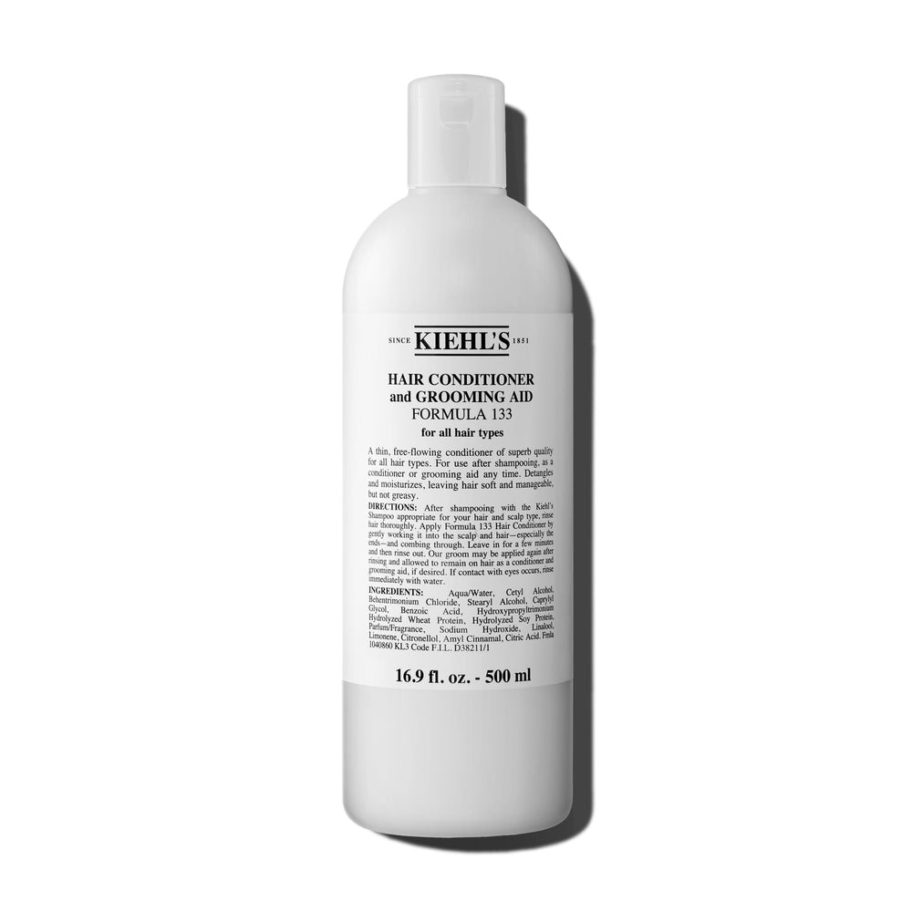 Kiehl's Conditionneur 133 – bouteille du produit facilitant le démêlage et la douceur.