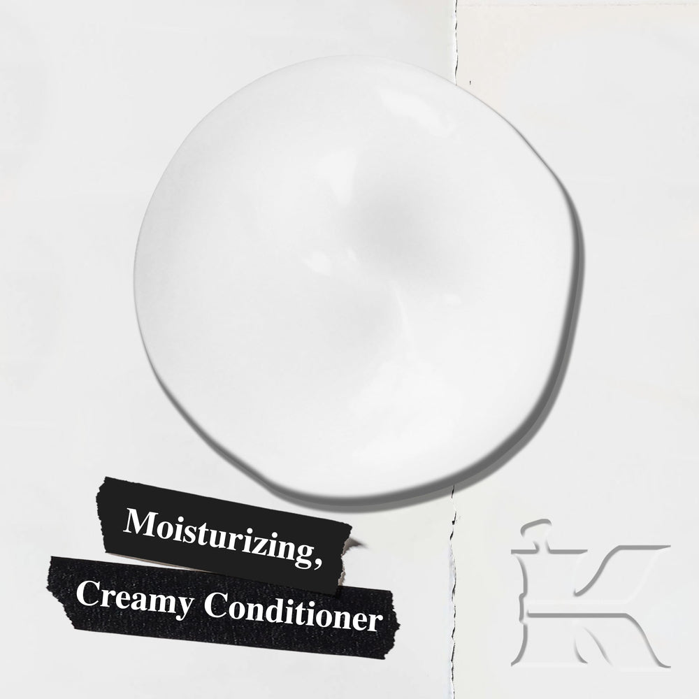 Kiehl's conditionneur acides aminés — texture crèmeuse facilitant l'application.