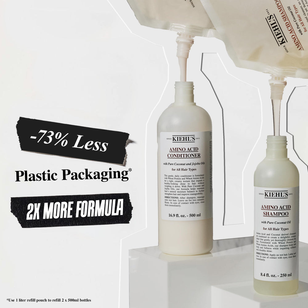 Kiehl's conditionneur améliore maniabilité et brillance des cheveux.