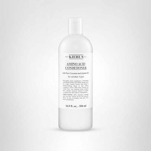 Kiehl's Amino Acid Conditioner adapté à tous types de cheveux pour démêlage facilité.