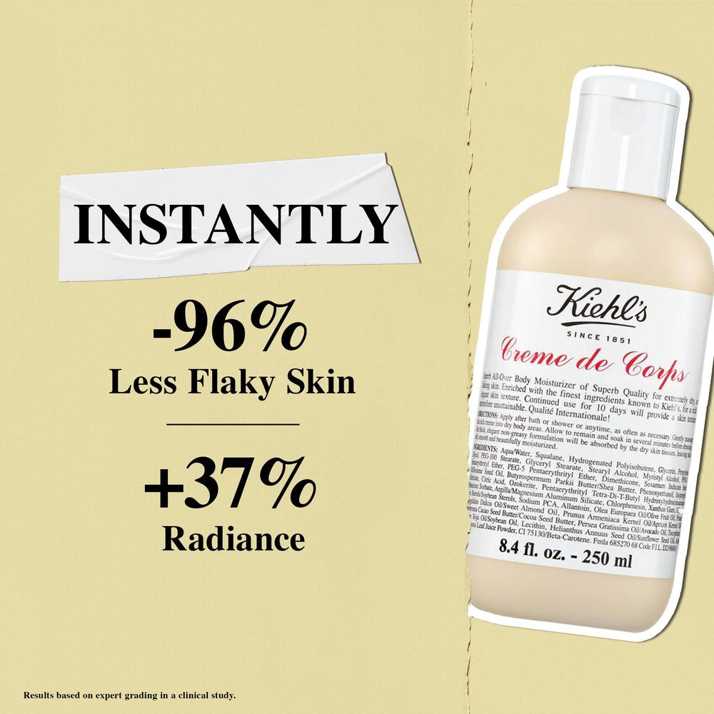 Kiehl's Crème de Corps Rich — peau plus souple après application