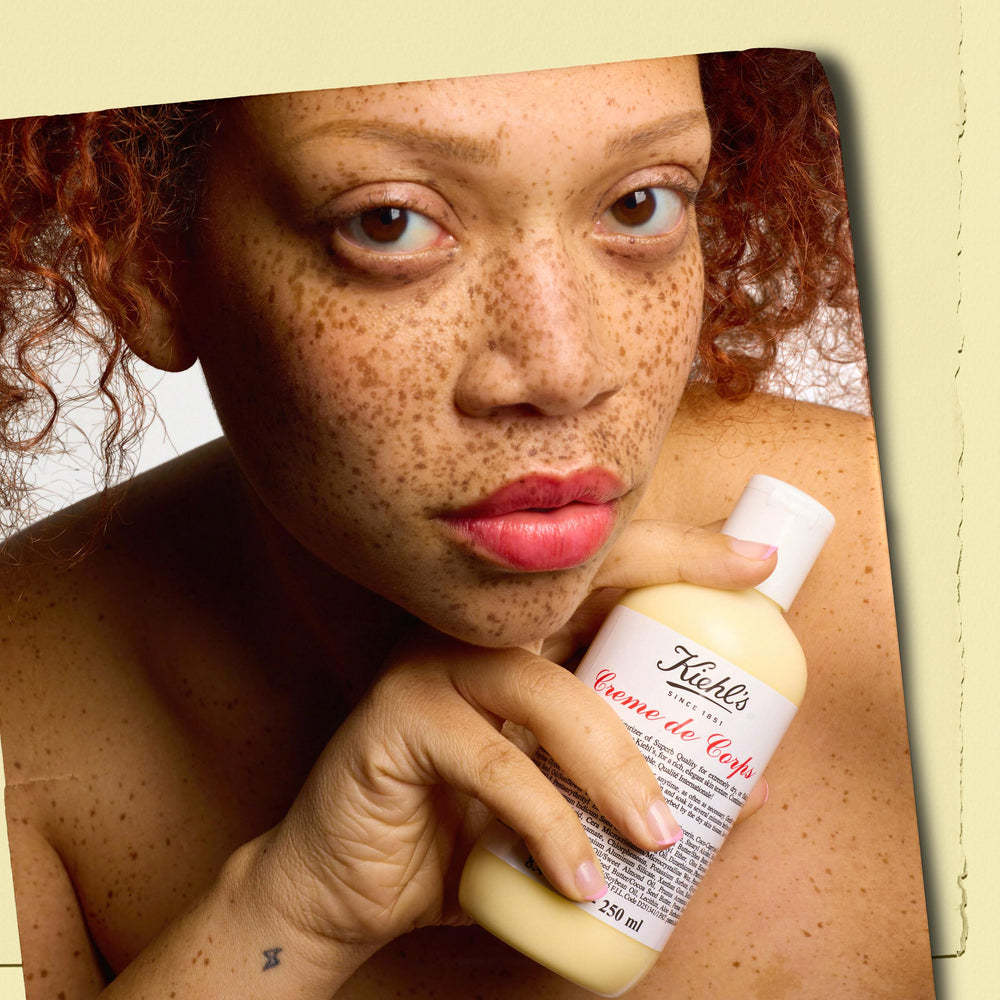 Kiehl's Crème de Corps riche, flacon 500 ml pour hydratation quotidienne.