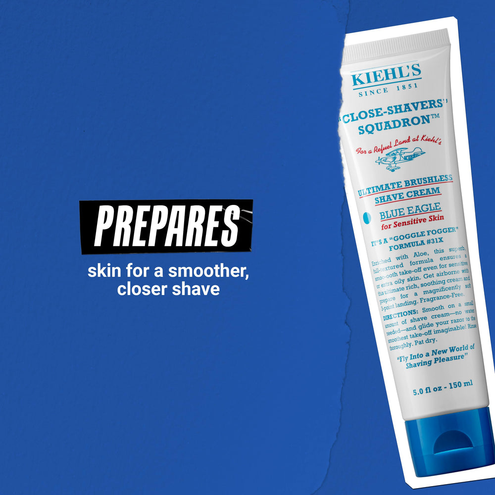 Sans parfum, Kiehl's Blue Eagle convient aux peaux sensibles et grasses.