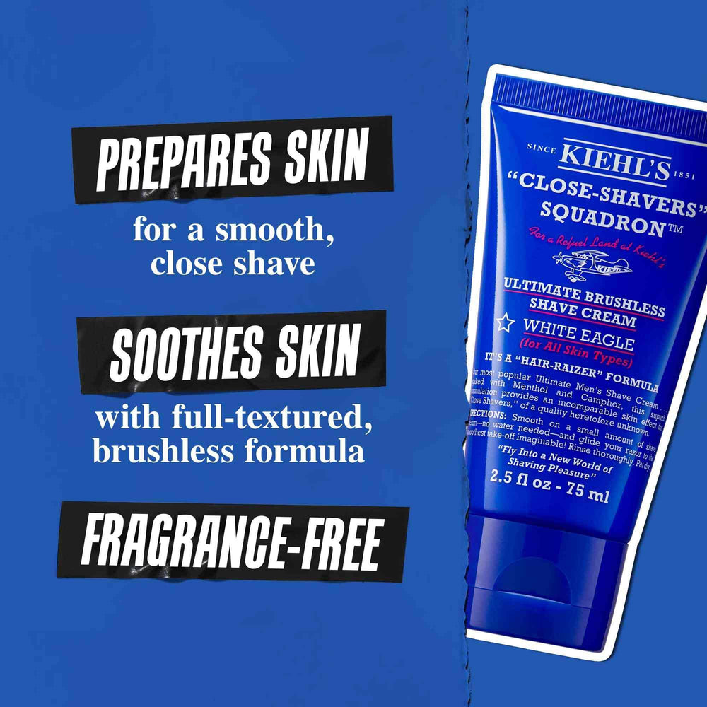 Mode d'application sans eau pour Kiehl's Crème de Rasage