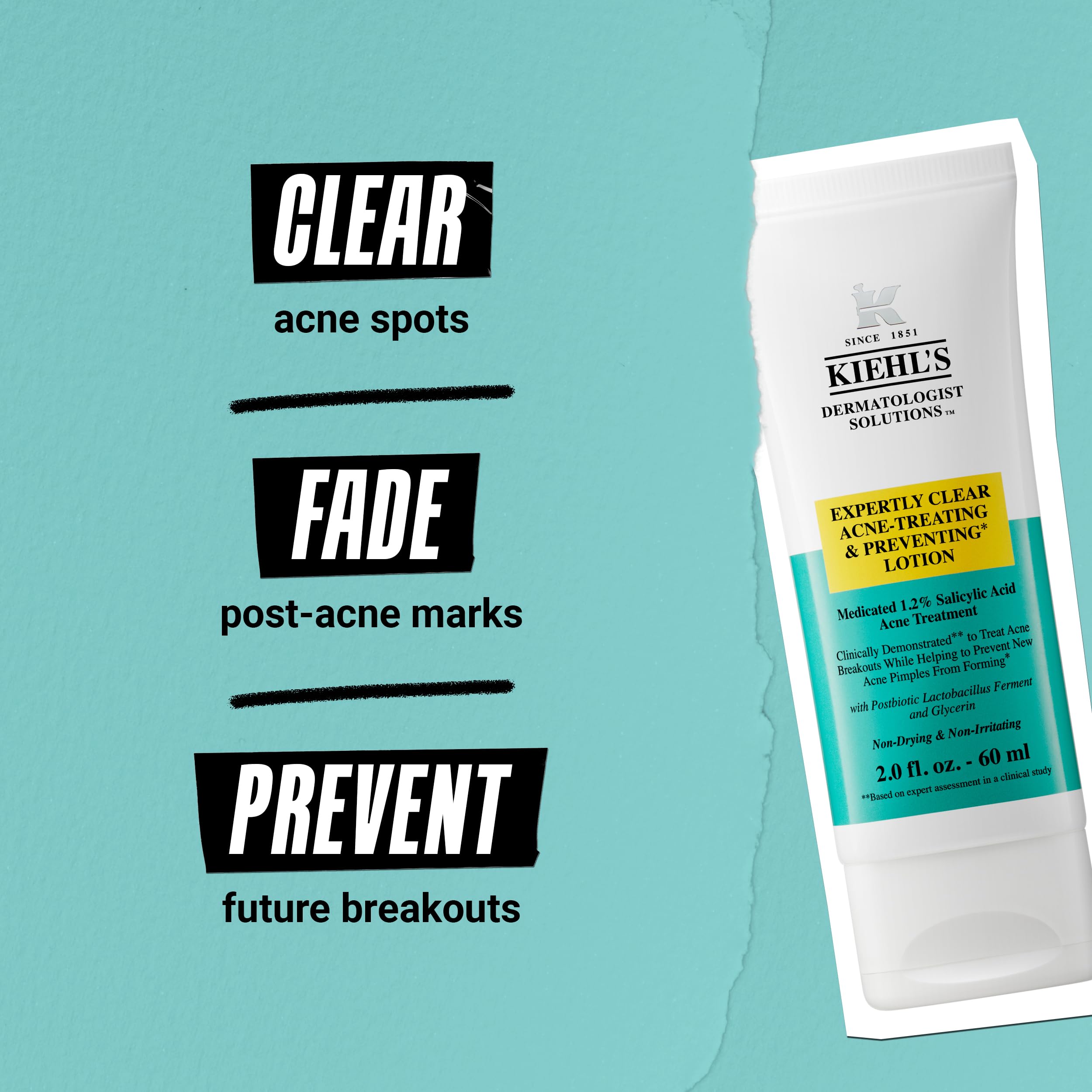 Kiehl's Expertly Clear estompe les marques post-acné et les rougeurs