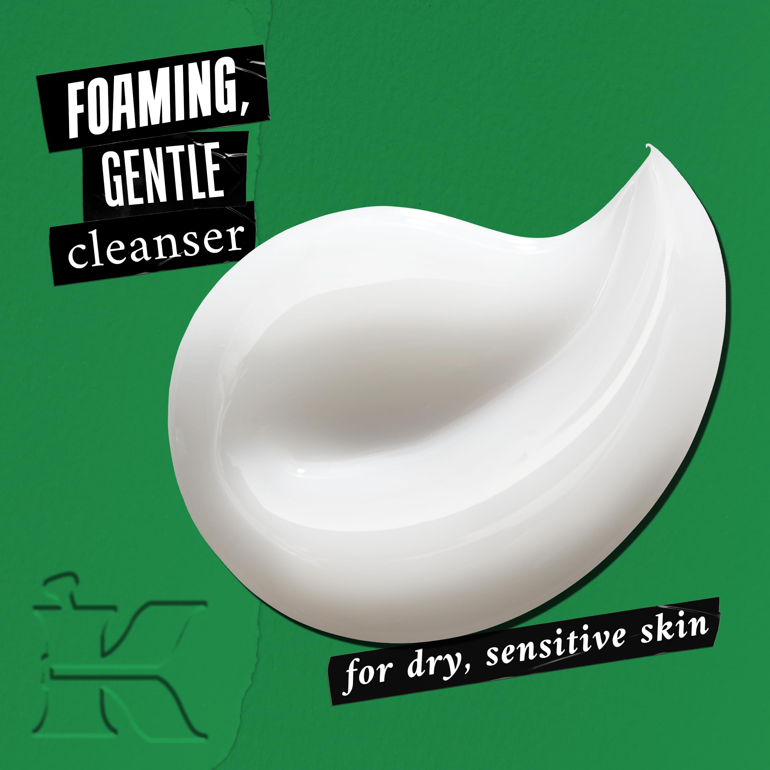 Texture gel qui se transforme en mousse légère pour un nettoyage sans dessèchement.