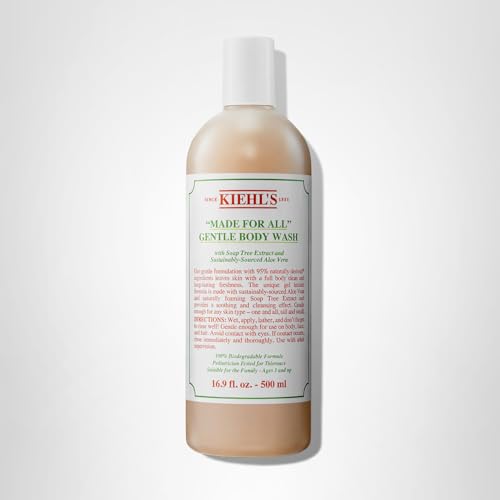 Kiehl's Made for All utilisation famille, adapté dès 3 ans et peau sensible.