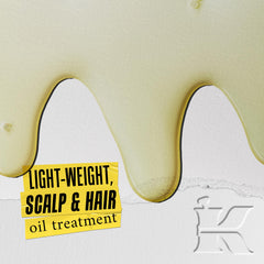 Kiehl's Magic Elixir: application sur cuir chevelu pour stimuler et assouplir.