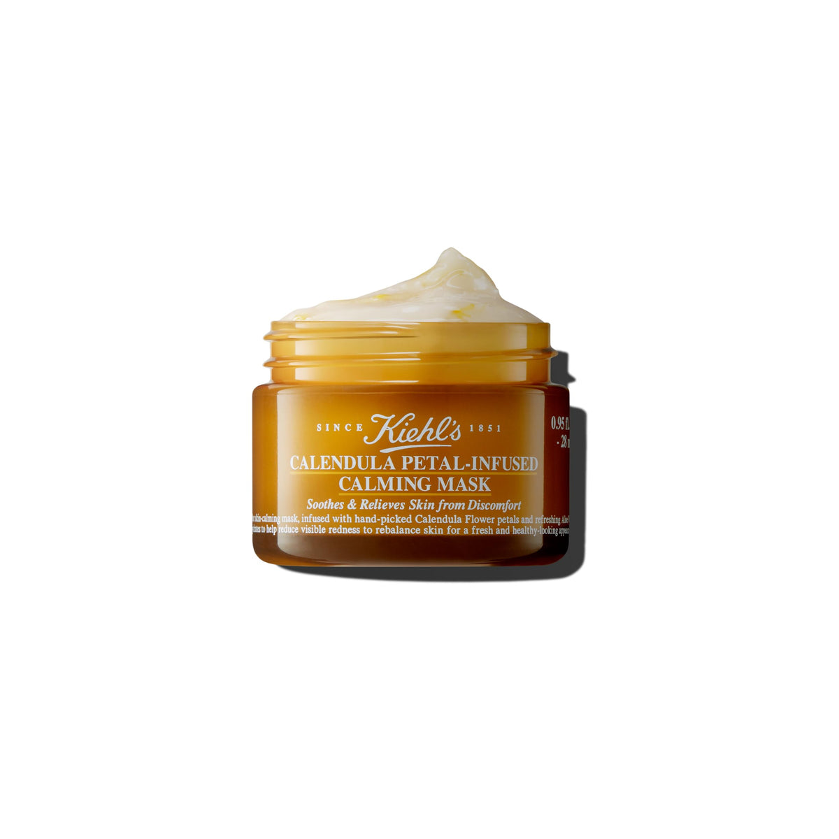 Kiehl's masque pétales calendula, texture rafraîchissante qui apaise et hydrate.