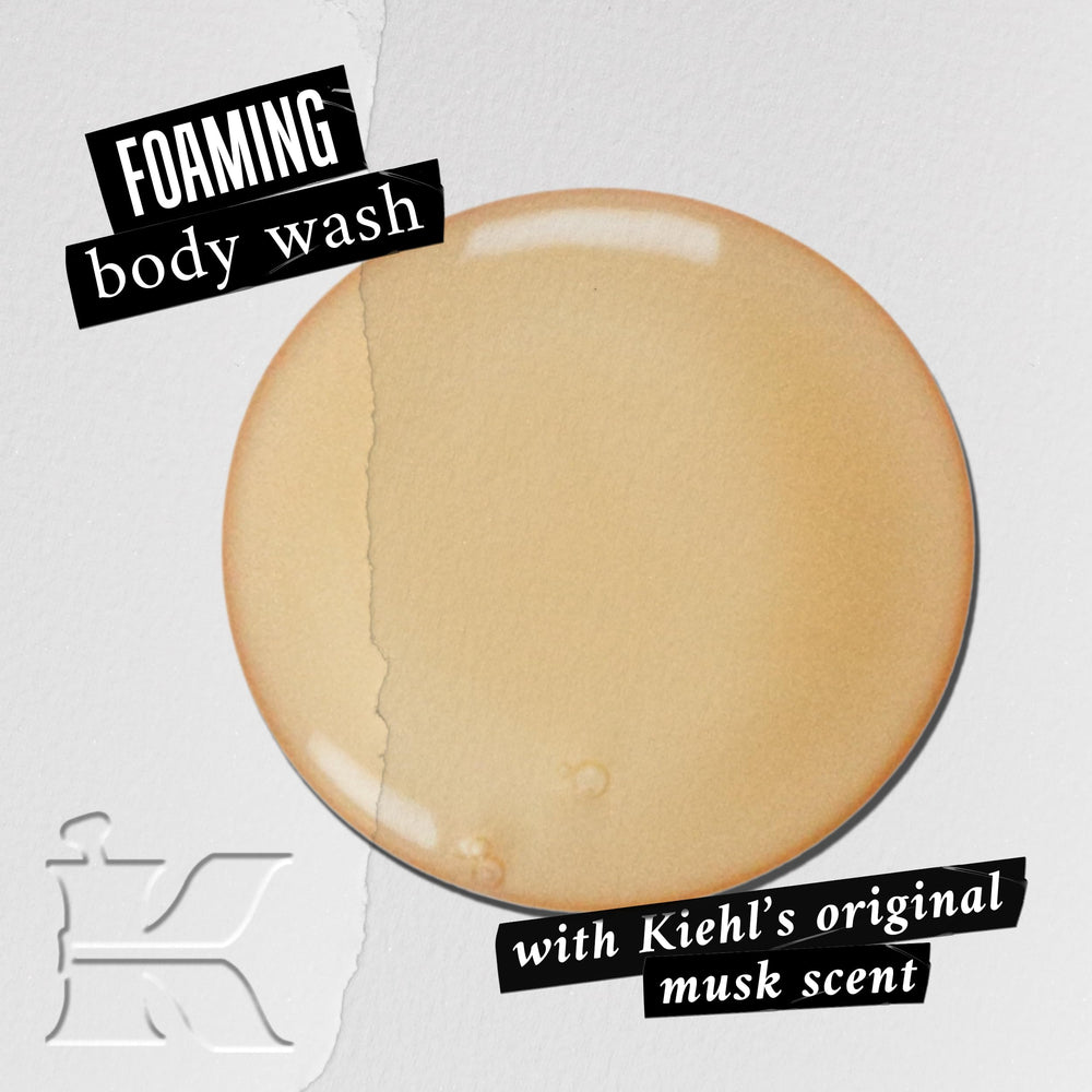 Kiehl's Original Musk – gel qui se transforme en mousse pour nettoyer.