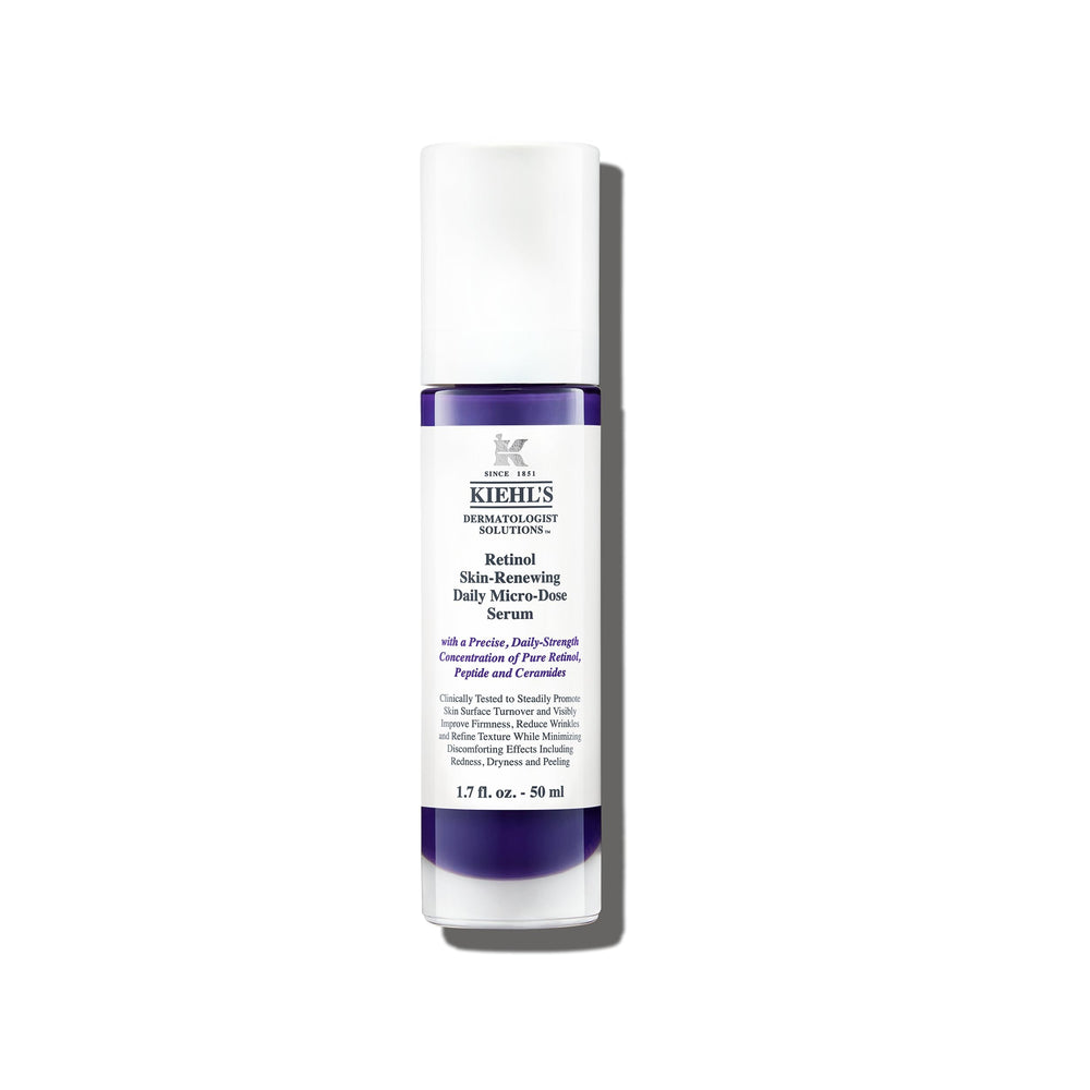 Kiehl's Quotidien Micro-Dose Sérum flacon visible, hydratation et anti-âge potentiels.
