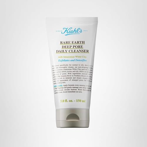 Kiehl's Rare Earth Deep Pore: emballage sans parfum pour peaux sensibles.