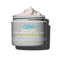 Kiehl's Rare Earth Masque: emballage élégant pour un rituel purifiant quotidien.