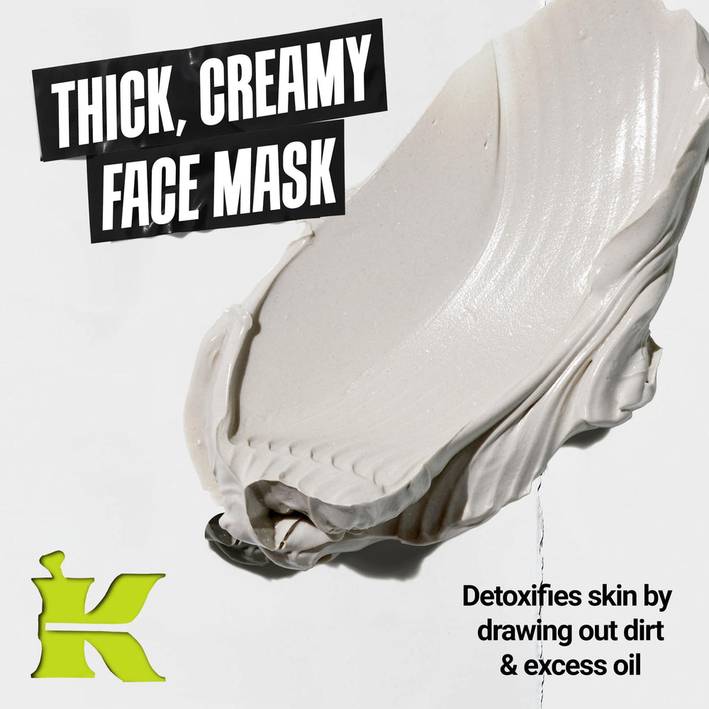 Kiehl's Rare Earth Masque: texture argileuse qui purifie et absorbe l'excès de sébum.