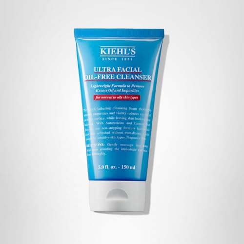 Routine quotidienne matin et soir avec ce nettoyant Kiehl’s pour peau normale à grasse.