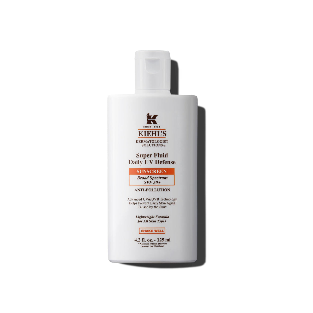 Kiehl's Super Fluid UV Defense – bouteille légère protégeant la peau avec fini naturel