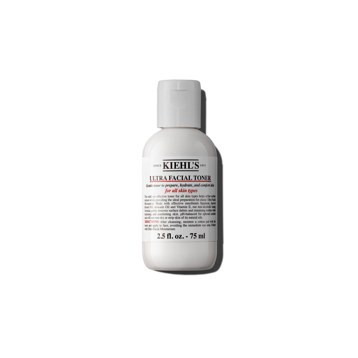 Kiehl's Ultra Facial Toner — bouteille affichant une hydratation légère pour la peau.