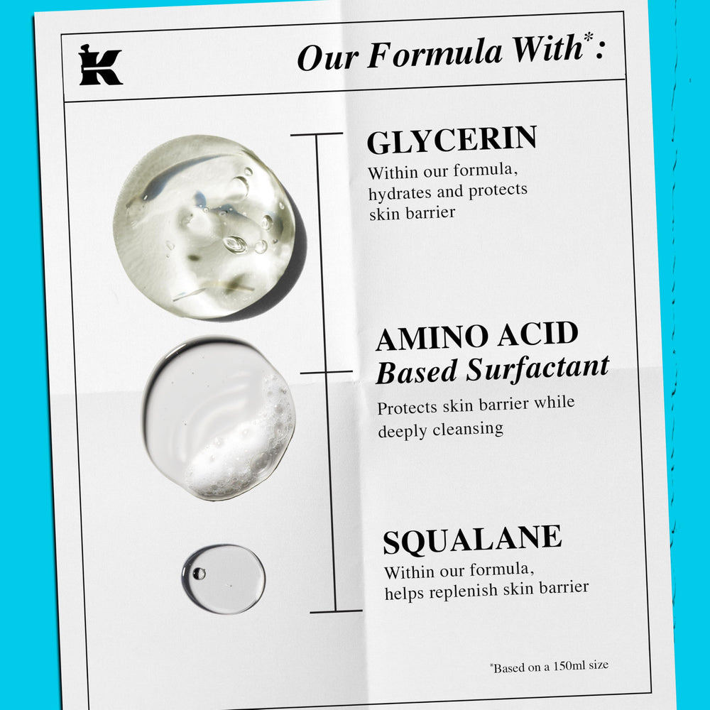 Kiehl's Ultra Facial Barrier-Hydrating Cleanser – sans savon et sans parfum, idéal peaux sensibles.
