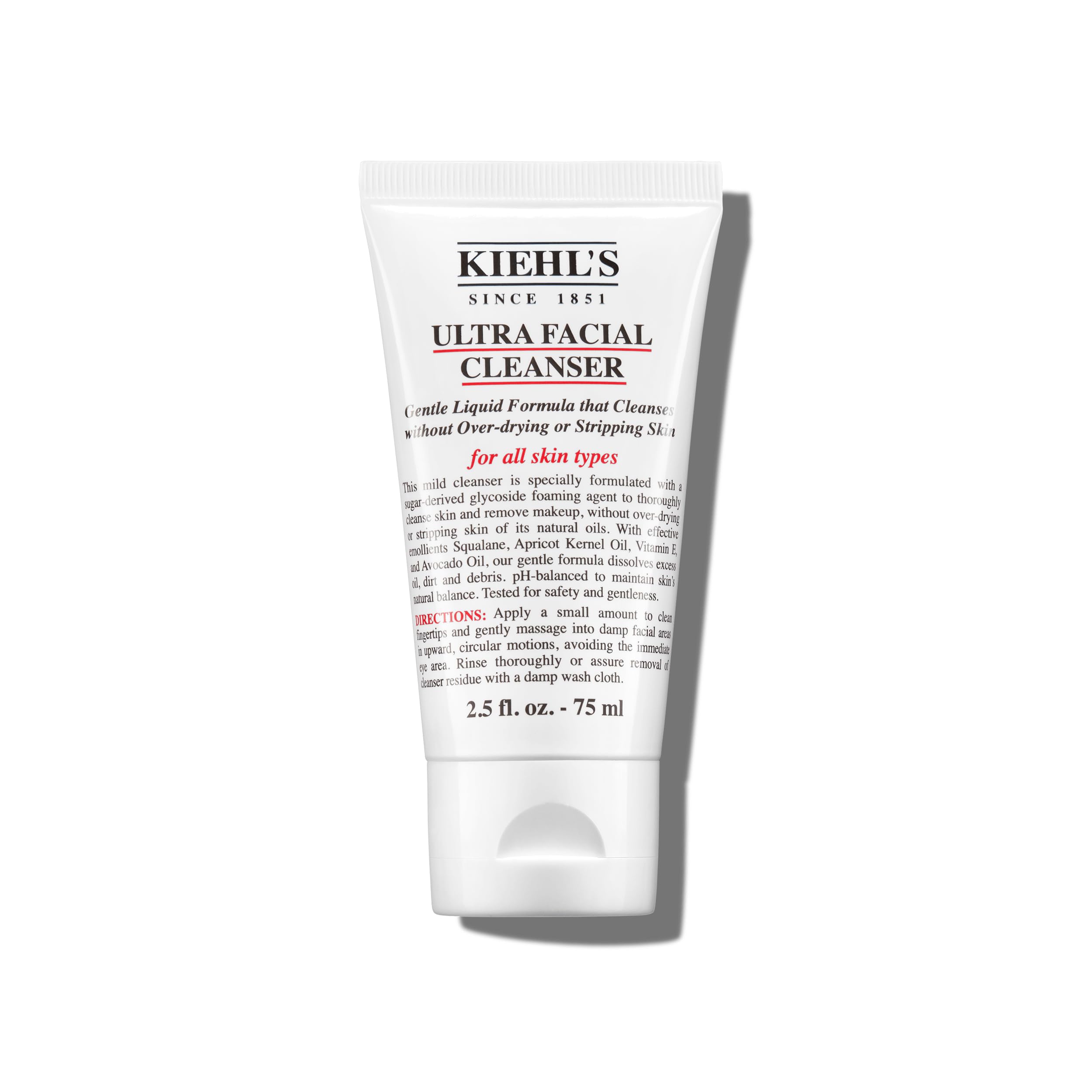 Kiehl's Ultra Facial Cleanser : bouteille-pompe nettoie en douceur et équilibre la peau.