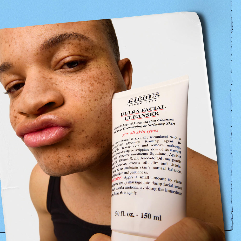 Kiehl's Ultra Facial Cleanser : formule adaptée à tous types de peau et testée dermatologiquement.