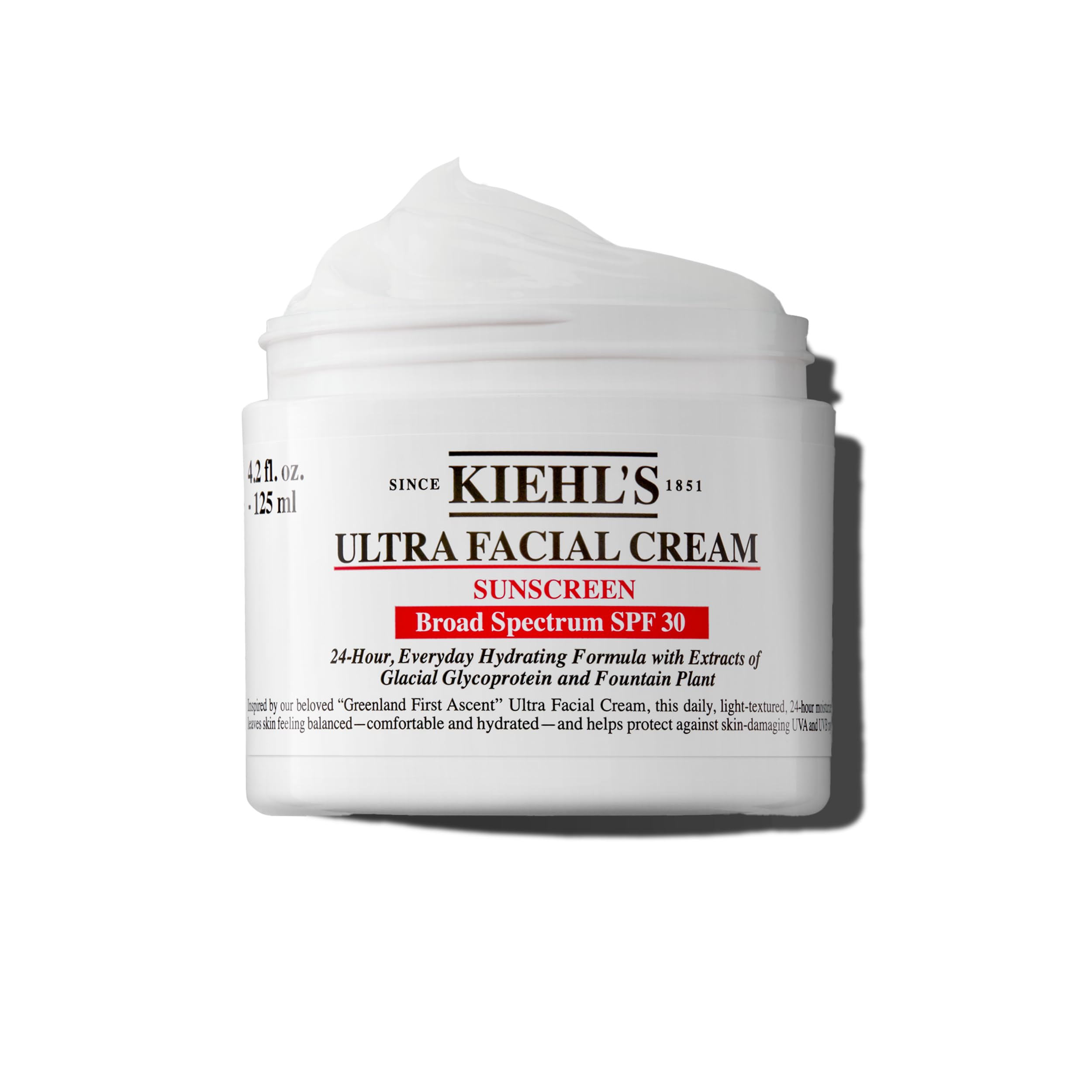 Kiehl's Ultra Facial Cream SPF30 : flacon élégant, hydratation durable et protection UV