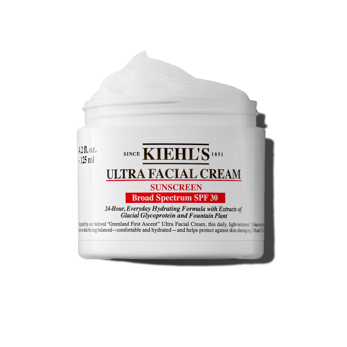 Kiehl's Ultra Facial Cream SPF30 : flacon élégant, hydratation durable et protection UV