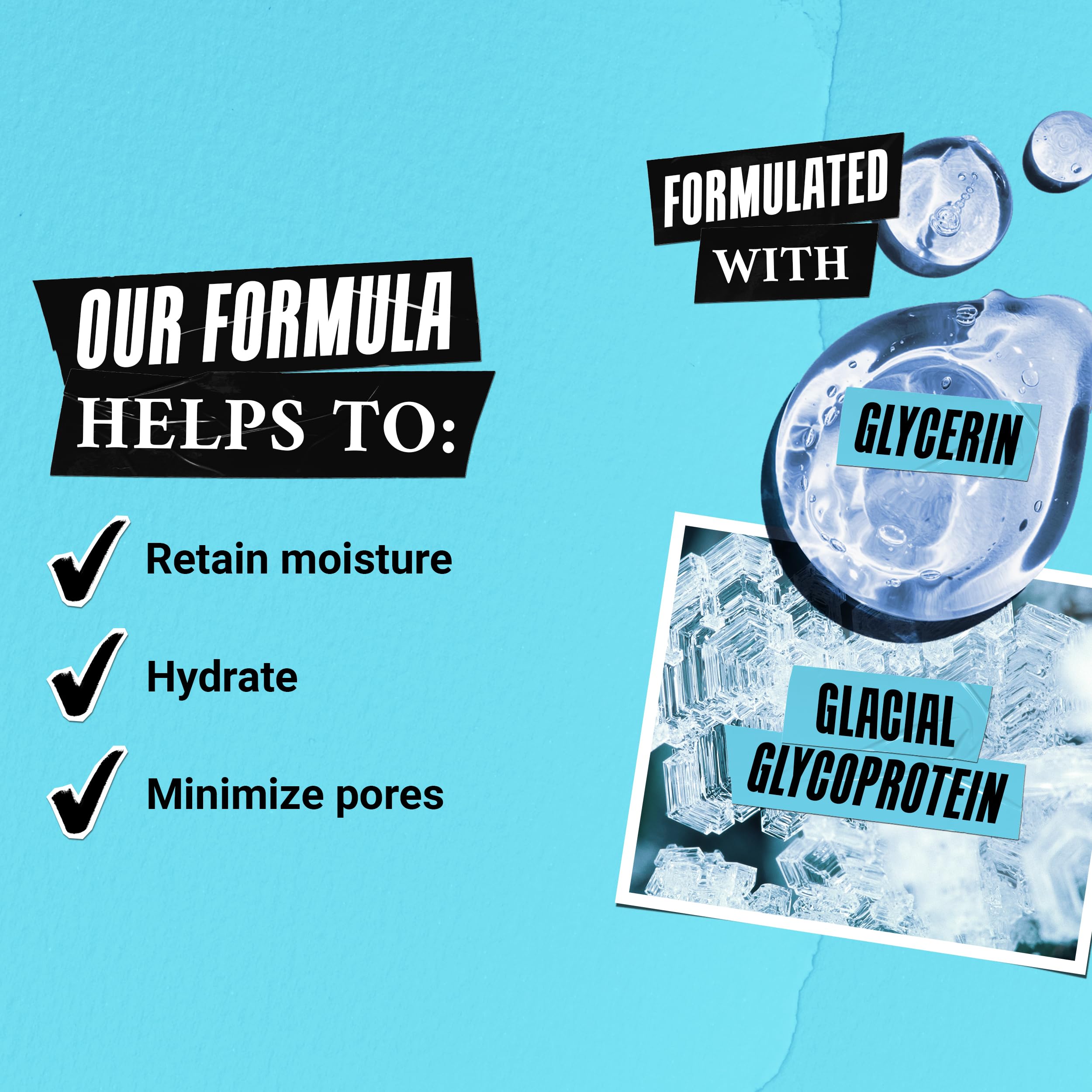 Kiehl's Ultra Facial Gel-Crème sans huile, pores visiblement réduits après application.