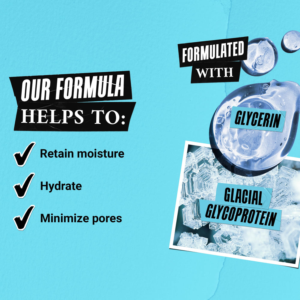 Kiehl's Ultra Facial Gel-Crème sans huile, pores visiblement réduits après application.