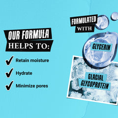Kiehl's Ultra Facial Gel-Crème sans huile, pores visiblement réduits après application.