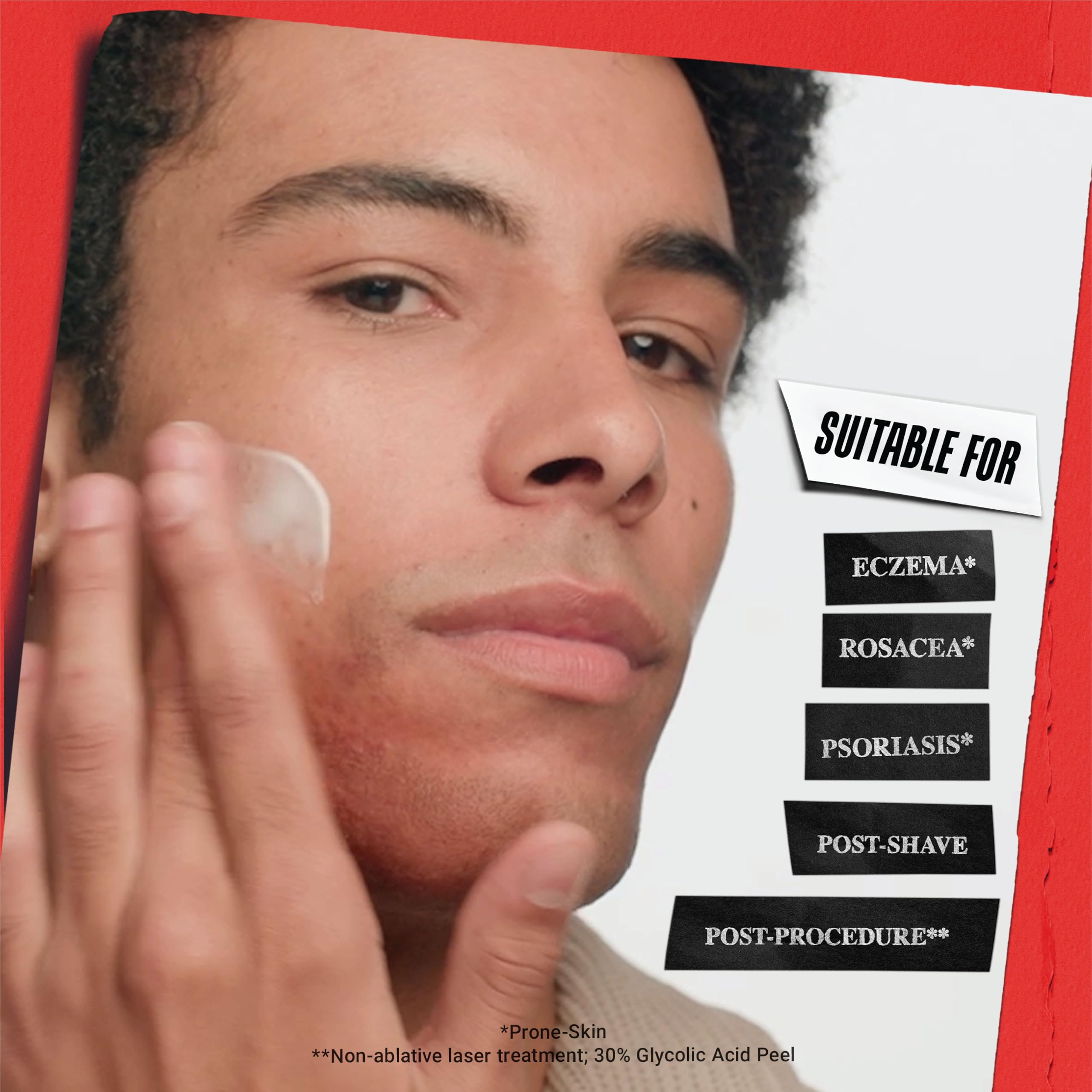 Kiehl's Ultra Facial Recovery Barrier Cream – soulagement immédiat montré, peau sèche.