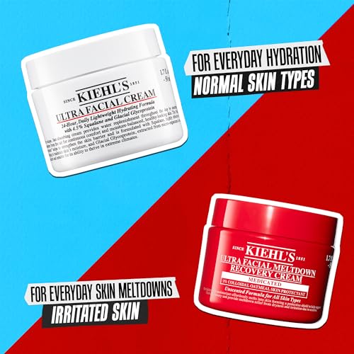 Kiehl's Ultra Facial Recovery Barrier Cream – utilisation après démaquillage, douceur et confort.