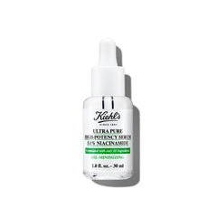 Flacon Kiehl's Ultra Pure Niacinamide, réduction de l'excès de brillance.