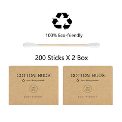 Kiemeu coton-tiges bambou pour maquillage, précision et douceur.