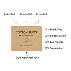 Kiemeu coton-tiges bambou pour nettoyage des oreilles en douceur.